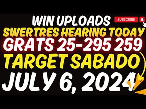 swertres hearing june 20 2024|SWERTRES HEARING TODAY TARGET SABADO JULY 6, .